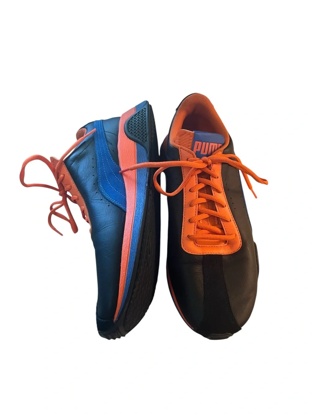 Puma Roma Basic Plus sawtooth rubber sole leather sneakers
